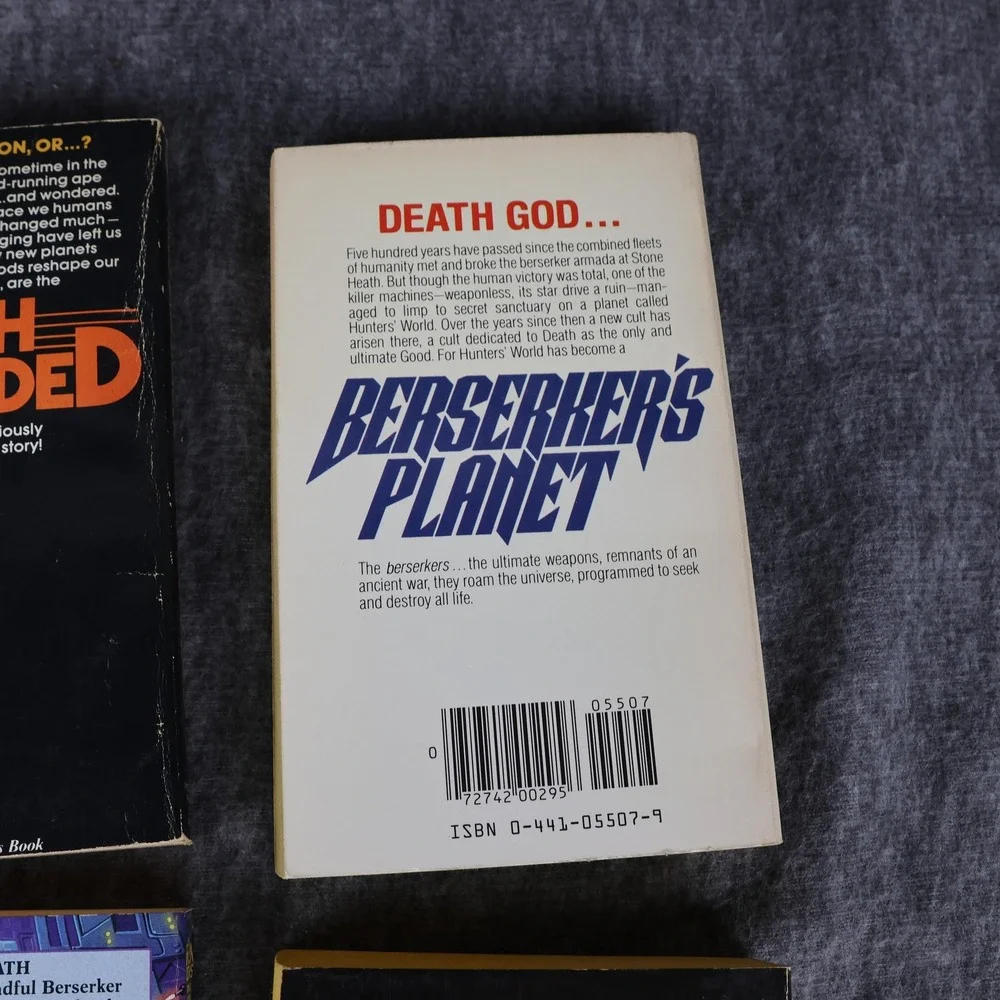 Vintage Berserker Series 4 PB Book Lot Saberhagen Niven Sci-Fi Multicolor USA